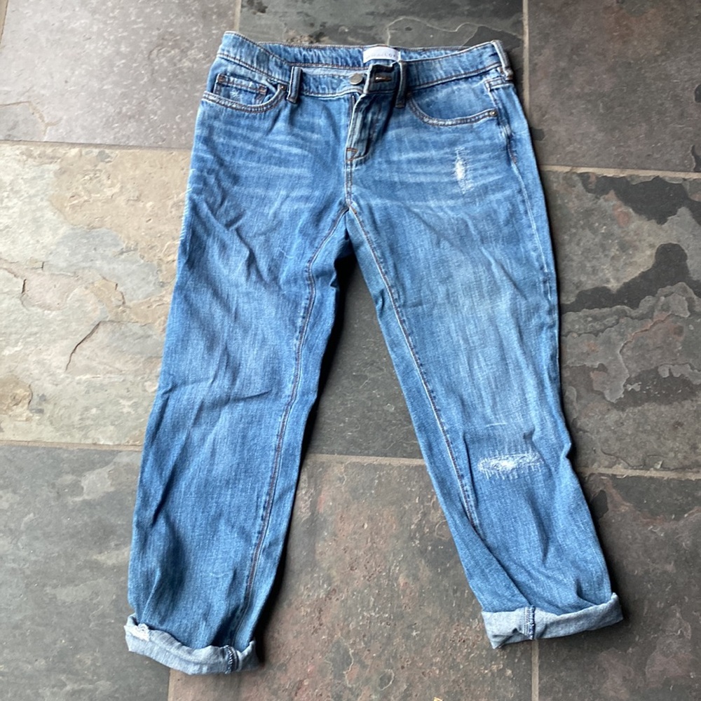 Ann Taylor loft, boyfriend, jeans, size 0